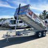 2024 N&N Trailers 7x14 14K Galvanized Hydraulic Dump w/Ramps, 2-Way Spreader Gate, Tarp Kit - Image 4