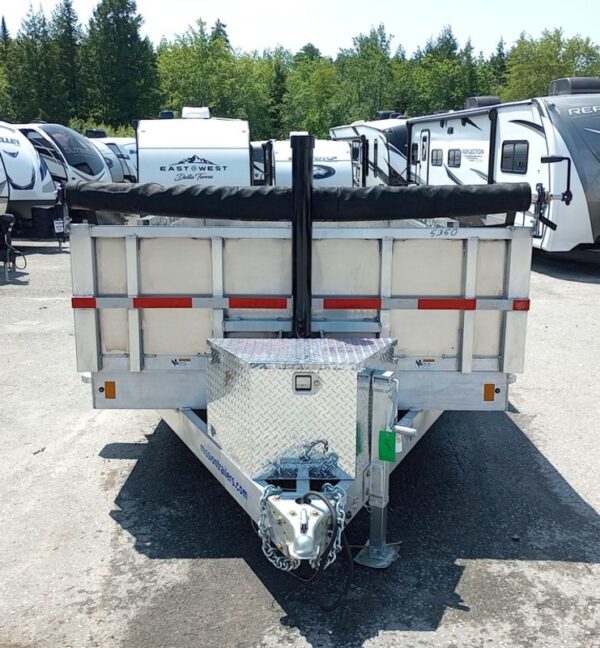 2025 Mission Trailers 7x16 14K Aluminum Hydraulic Dump w/Ramps, HD D-Rings, Barn Doors, Tarp Kit - Image 4