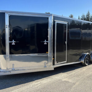 2024 Sno Pro 7.5x22 Aluminum 4-Place Drive In/Out w/Extra Height, Mats & Guides, Canopy