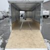2024 E-Z Hauler 7x24 Aluminum 4-Place Drive In/Out w/Tapered Ramps, Rear Canopy - Image 3