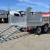 2024 N&N Trailers 7x14 14K Galvanized Hydraulic Dump w/Ramps, 2-Way Spreader Gate, Tarp Kit - Image 11