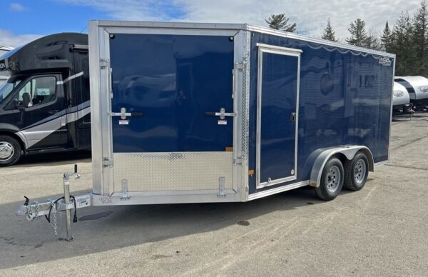 2023 High Country 7.5x14 Aluminum 2/3-Place Drive In/Out w/Tapered Ramp Doors