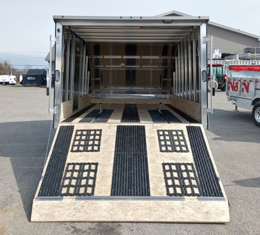Mission Trailers 101x12 Aluminum 2-Place Crossover w/Mats & Guides, Rear Canopy Mission Trailers 101x12 Aluminum 2-Place Crossover w/Mats & Guides, Rear Canopy - Image 3