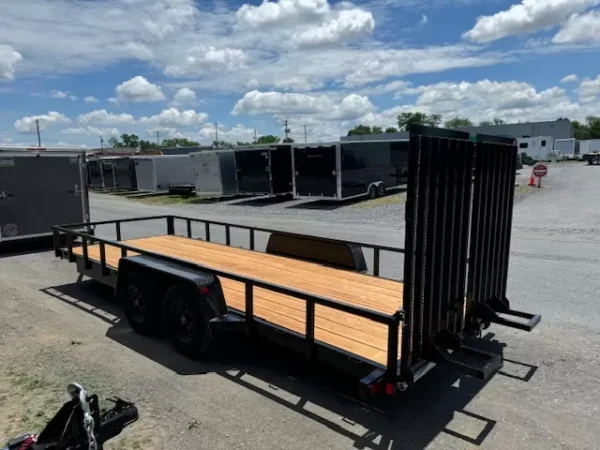 BWise 7 x 20 Low Profile Equipment Trailer – Landscape Ramp - Image 3
