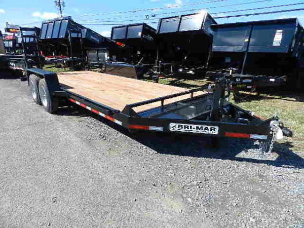 BWise 7 x 18 Heavy Duty Equipment Trailer – Ladder Ramps