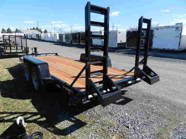 BWise 7 x 18 Heavy Duty Equipment Trailer – Ladder Ramps - Image 6