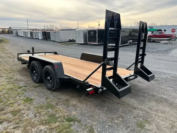 BWise 7 x 16 Low Profile Equipment Trailer – Ladder Ramps - Image 2