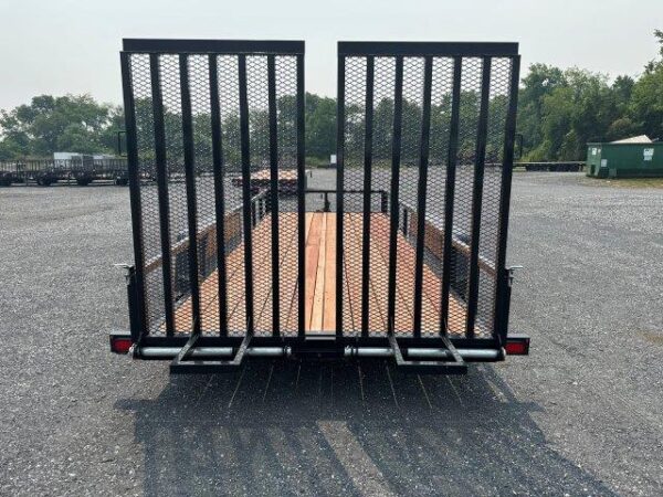 BWise 7 x 18 Equipment Trailer – Split Landscape Ramp - Image 5
