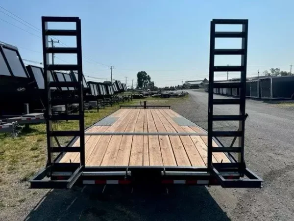 BWise 8.5 x 24 Deckover Equipment Trailer – Ladder Ramps - Image 5