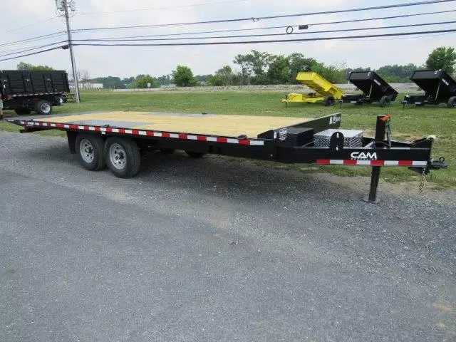 CAM Superline 8 x 22 Deckover Equipment Trailer – Power Tilt CAM Superline 8 x 22 Deckover Equipment Trailer – Power Tilt