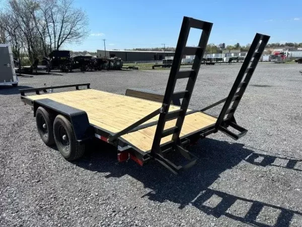 Carry-On 7 x 16 Equipment Trailer – Ladder Ramps - Image 5