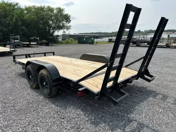 Carry-On 7 x 16 Low Profile Equipment Trailer – Ladder Ramps - Image 4