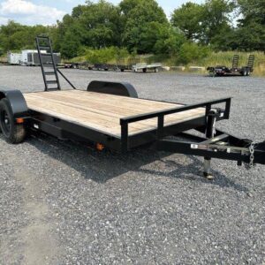 Carry-On 7 x 18 Low Profile Equipment Trailer – Ladder Ramps