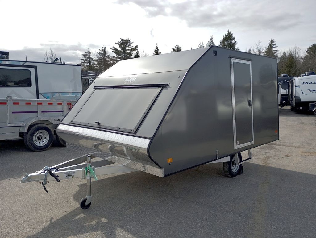 Mission Trailers 101x12 Aluminum 2-Place Crossover w/Mats & Guides, Rear Canopy Mission Trailers 101x12 Aluminum 2-Place Crossover w/Mats & Guides, Rear Canopy